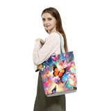 Flutter in Style: The Everyday Floral & Butterfly Tote Bag