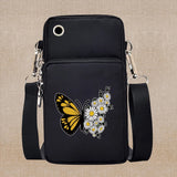 Chic Butterfly Pattern Waterproof Phone Bag - Stylish Crossbody Pouch for iPhone