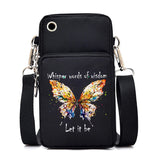 Chic Butterfly Pattern Waterproof Phone Bag - Stylish Crossbody Pouch for iPhone