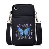 Chic Butterfly Pattern Waterproof Phone Bag - Stylish Crossbody Pouch for iPhone