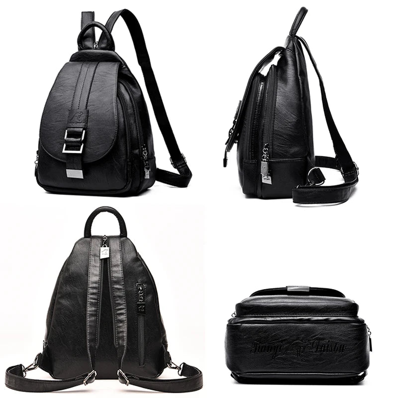 Women Leather Backpacks Fashion Shoulder Travel Backpack Bags Gold Women Leather Backpacks Fashion Shoulder Travel Backpack Bags Gold