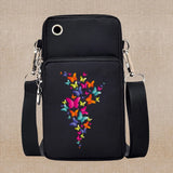 Chic Butterfly Pattern Waterproof Phone Bag - Stylish Crossbody Pouch for iPhone