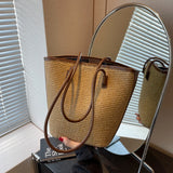 Sunshine in Hand: The Boho Rattan & Straw Beach Tote