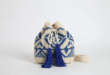 Seaside Boho Chic - Straw Woven Bucket Beach Bag with Tassel