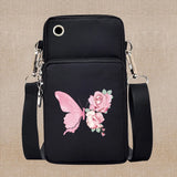 Chic Butterfly Pattern Waterproof Phone Bag - Stylish Crossbody Pouch for iPhone