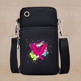 Chic Butterfly Pattern Waterproof Phone Bag - Stylish Crossbody Pouch for iPhone