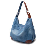 Chic Luxury Denim Handbag - Spacious and Stylish Jean Tote for Ladies