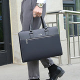 Men's Executive PU Leather Laptop Briefcase & Messenger Bag