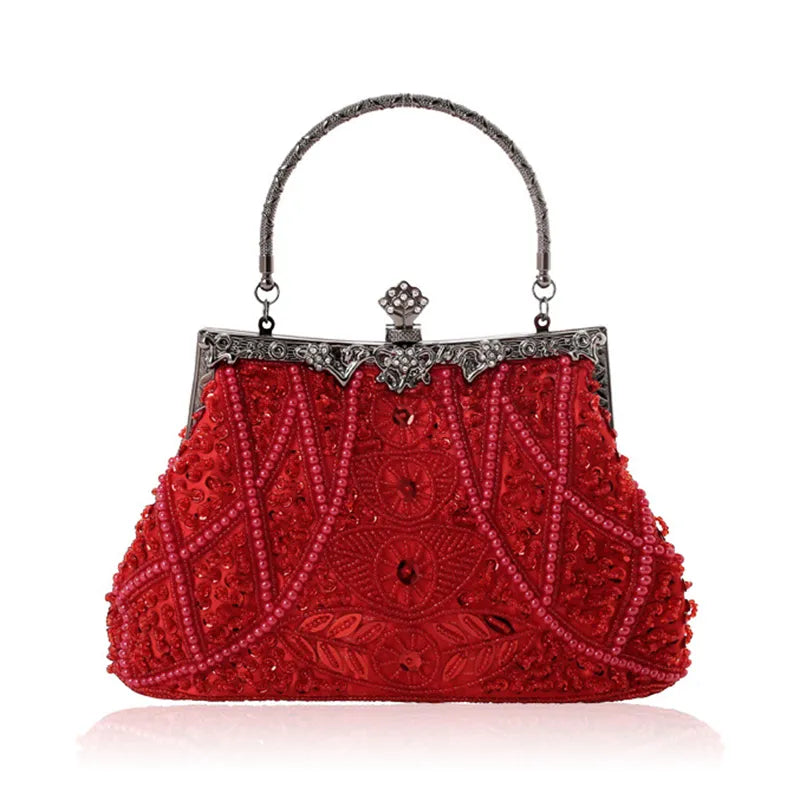 Midnight Elegance - Vintage Luxury Evening Handbag