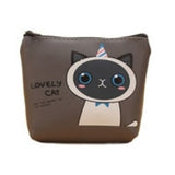 Adorable Kitten Coin Purse - PU Material Wallet for Children & Students