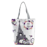 European Inspired Printed Beach Tote Bag