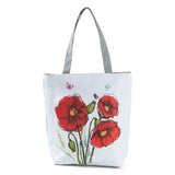 Floral Printed Beach Tote Bag