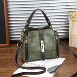 Vintage Elegance - Women’s Retro PU Leather Shoulder Bag