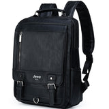 Executive Edge - JEEP BULUO Leather Men’s Backpack for Business and Travel