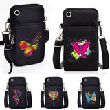 Chic Butterfly Pattern Waterproof Phone Bag - Stylish Crossbody Pouch for iPhone