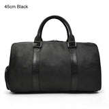 Premium Cowhide Leather Unisex Duffle Bag – Perfect for Weekend Getaways