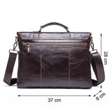 Professional Panache - Genuine Leather Men’s Briefcase