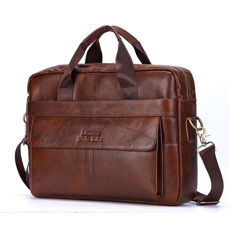 Urban Sophisticate - Men’s Genuine Leather Laptop Messenger Bag