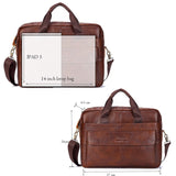 Urban Sophisticate - Men’s Genuine Leather Laptop Messenger Bag