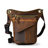 Comfortable and Spacious Leather Waist Bag for Men