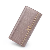 Chic Split Leather Long Wallet - Elegance Meets Functionality