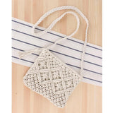 Bohemian Elegance Straw Clutch - Fashionable Tassel Handbag for Women