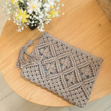 Bohemian Elegance Straw Clutch - Fashionable Tassel Handbag for Women