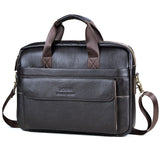 Urban Sophisticate - Men’s Genuine Leather Laptop Messenger Bag