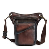 Comfortable and Spacious Leather Waist Bag for Men