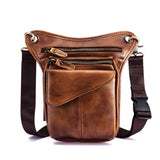 Comfortable and Spacious Leather Waist Bag for Men