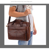 Urban Sophisticate - Men’s Genuine Leather Laptop Messenger Bag