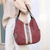 Trendy Multifunction Canvas Shoulder Bag - Spacious and Stylish for the Modern Woman