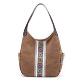 Trendy Multifunction Canvas Shoulder Bag - Spacious and Stylish for the Modern Woman