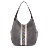 Trendy Multifunction Canvas Shoulder Bag - Spacious and Stylish for the Modern Woman