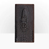 Premium Crocodile Pattern Leather Long Wallet - Elegance & Functionality in Your Pocket