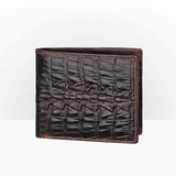 Elegant Crocodile Pattern Leather Wallet - Compact Men’s Accessory