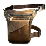 Comfortable and Spacious Leather Waist Bag for Men