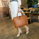 Elegant Ladies’ PU Leather Laptop Briefcase - Versatile Office Handbag for the Professional Woman