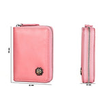 Unisex Genuine Leather Coin Purse - Compact Elegance with RFID Protection