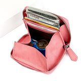 Unisex Genuine Leather Coin Purse - Compact Elegance with RFID Protection