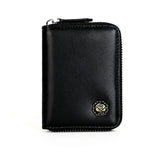 Unisex Genuine Leather Coin Purse - Compact Elegance with RFID Protection