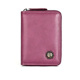 Unisex Genuine Leather Coin Purse - Compact Elegance with RFID Protection